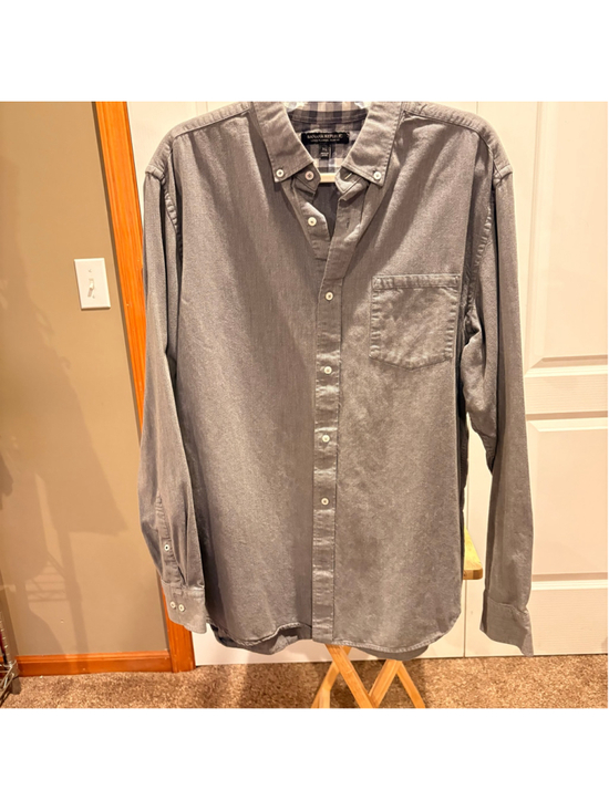 Banana Republic Other - Banana Republic Luxe Flannel Slim Fit Shirt XL Gray Long Sleeve Button Down